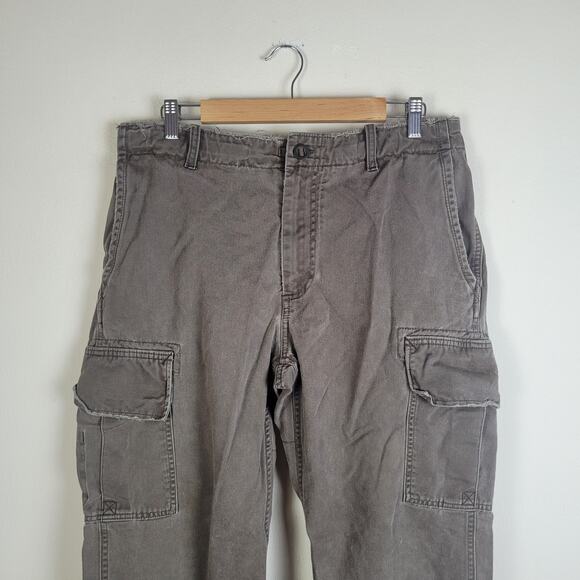 Vintage Gap Pants 34x30 Brown Cargo Parachute Industrial Workwear Utility Y2K - Picture 2 of 7